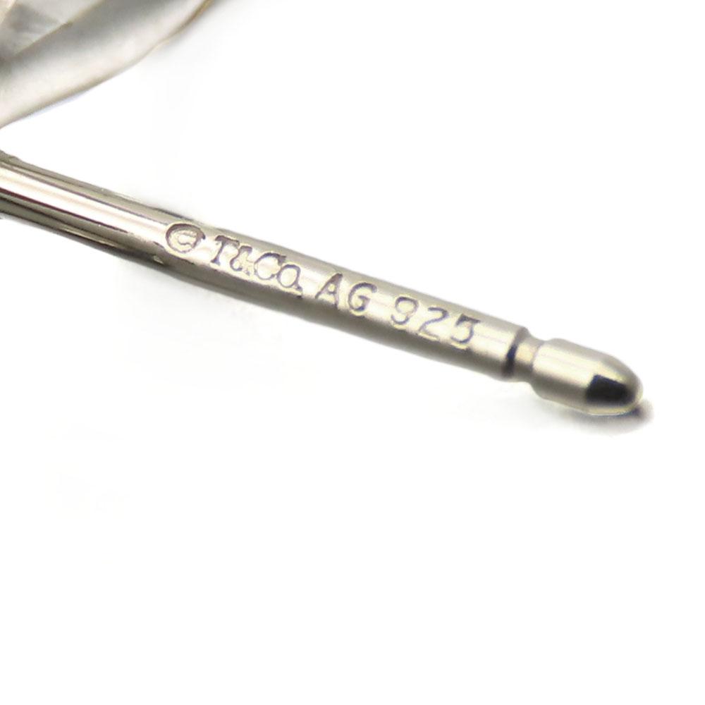Used TIFFANY&Co. Pierce Ribbon Bow Silver925 1.4g Silver Accessories