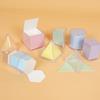 Perspective 8Pcs Geometry Solid Geometry Model Detachable Primary School Teaching Cube Rectangular Prism Teaching Tool