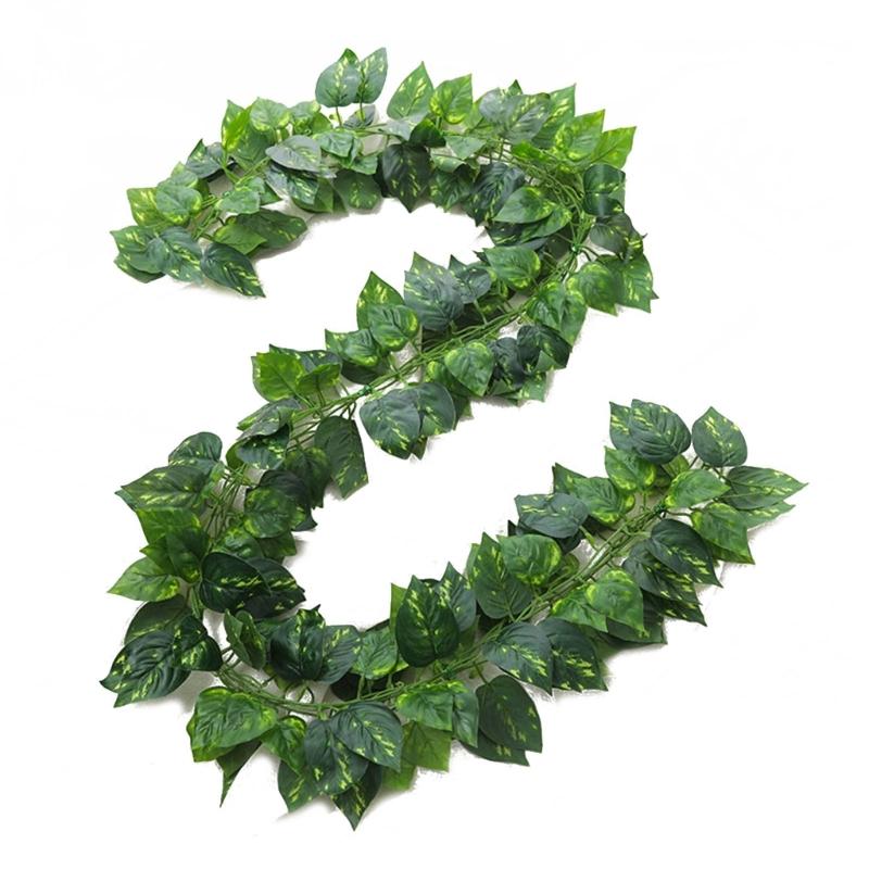 Silk Artificial Ivy Rattan Leaf Garland Plant Vine Home Wedding Bathroom Decoration Garden Festival Party Decor