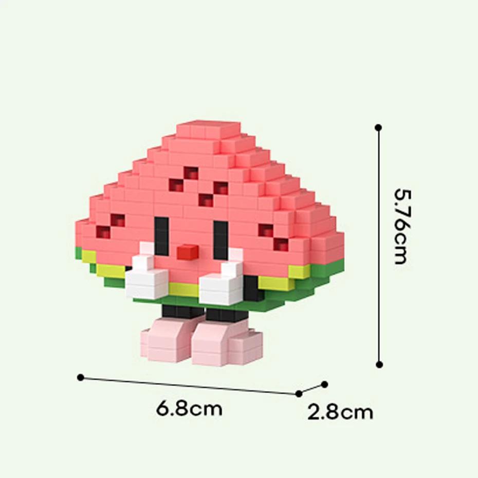 

Вкусная еда Соберите милые различные мультяшные строительные блоки для еды Изображение строительных блоков Соберите игрушки Дети Подарки на день рождения Not BOX