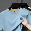 Men's O-Neck Short Sleeve T-Shirt Summer Arrival Exquisite Badge Print Fashion Leisure Commute Trend Men's Wear