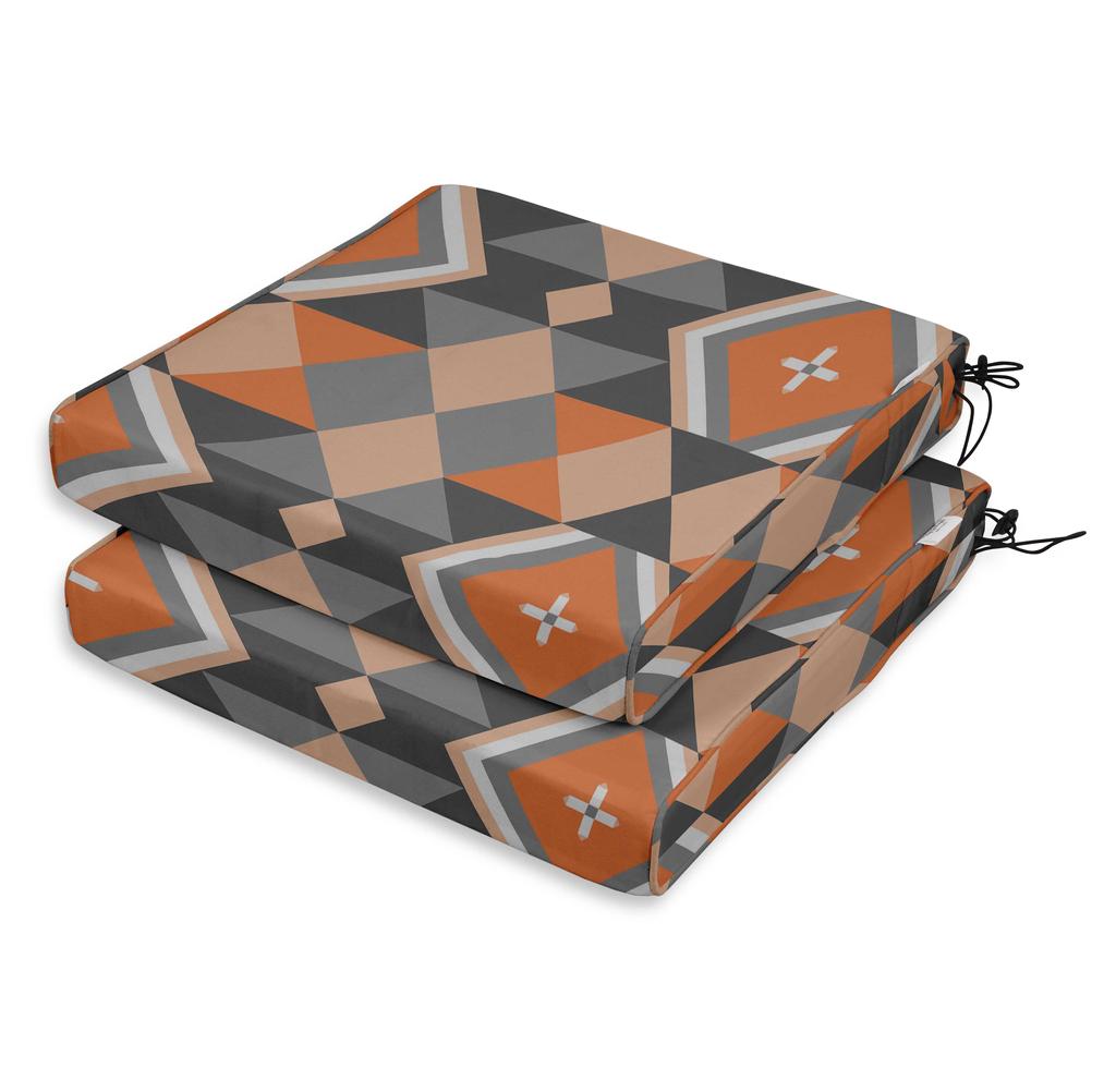 Vargottam Perfect Outdoor Indoor Square Corner Seat Cushions Water-Resistant Lounge Chair 18.5" X 16" Home Office Patio Furniture