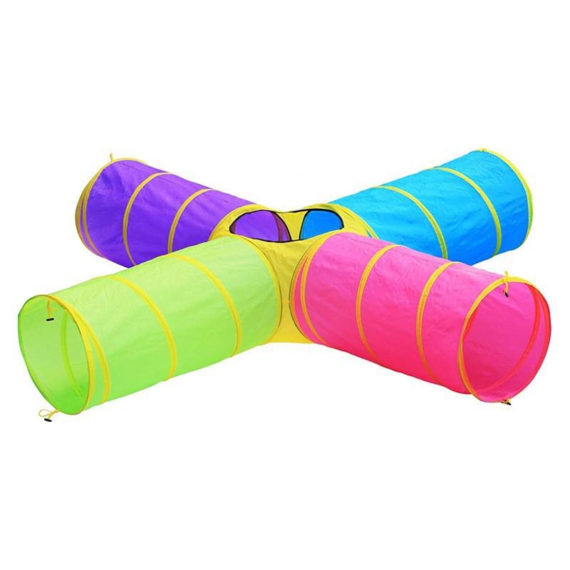 Indoor Kids' Play Tent with Crawl Tunnel for Sensory Integration