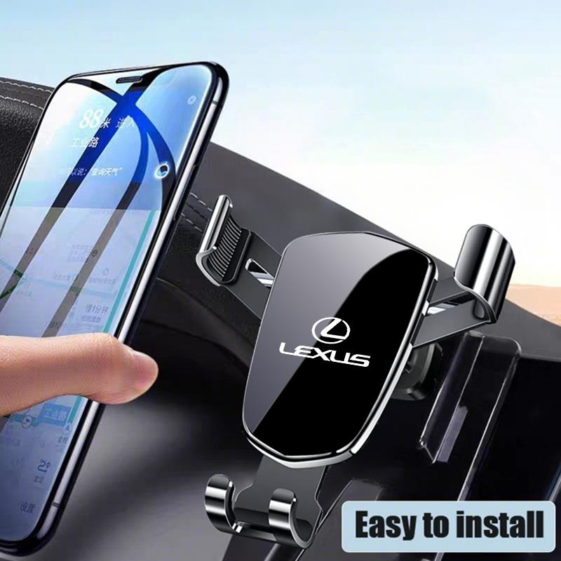 Car Accessories Gravity Phone Holder GPS Mount Mobile Support Bracket For Lexus UX250h RX450h CT200h RX400h NX300h RX350 RX300 PF6