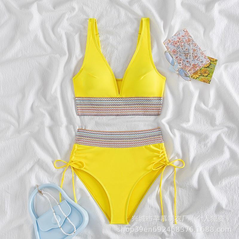 Split Bikini Swimsuit Women's Tight Waist Multi-color Hot