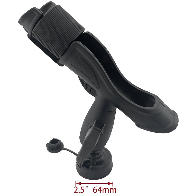 ABLZ-Adjustable Removable 360 Degree Fishing Rod Holder Rest Kayak Boat Support Tools Pole Bracket