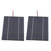 2 Pcs 2W 12V Solar Panel 110x136mm Polycrystalline Silicon Solar Panel Charger with Electronic Wire