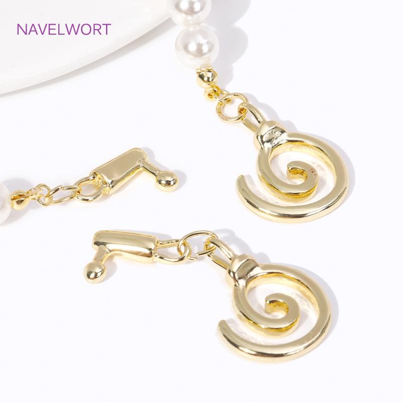 7 Types 18K Gold Plated Brass OT Clasps Bracelet/Necklace Connect Clasps For Jewelry Making Supplies DIY Crafts Accessories