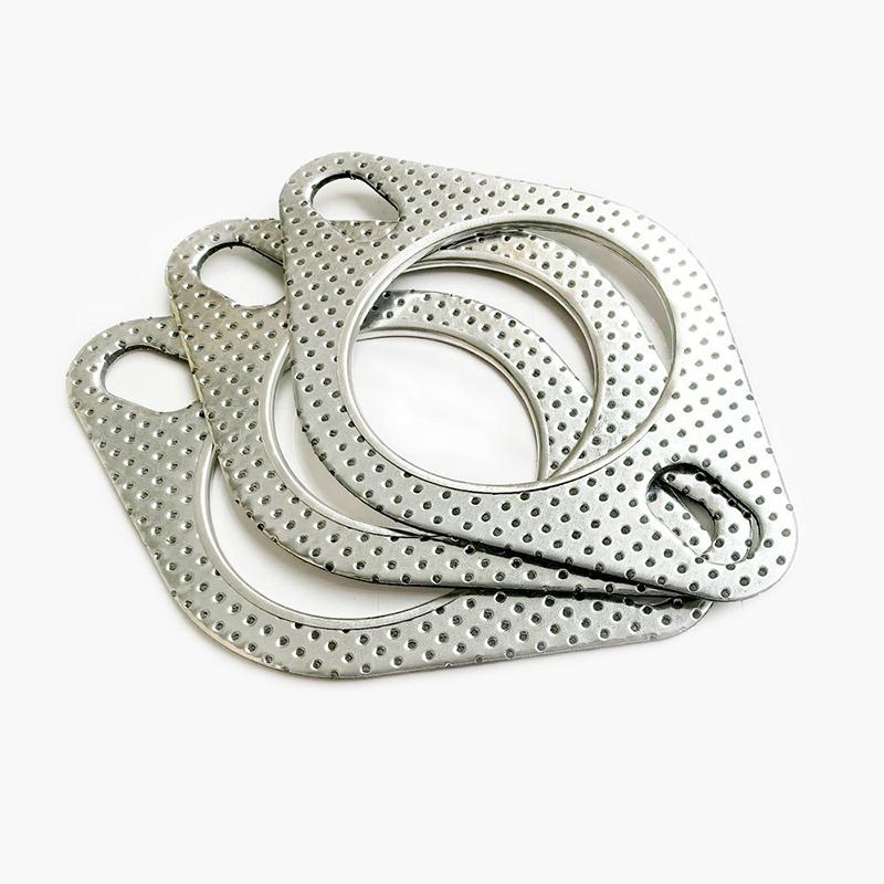 1Pc Universal Exhaust Flange Gasket High Temperature Reinforced Sealing Pad for Car Muffler Joint Replacement