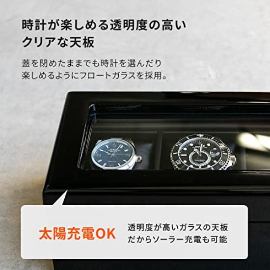 IGIMI Luxury Wooden Watch Box with Holds 3 Compatible with Regalo Nero Black IG-ZERO 40A-1W Window, Watches, (IG04020301001)
