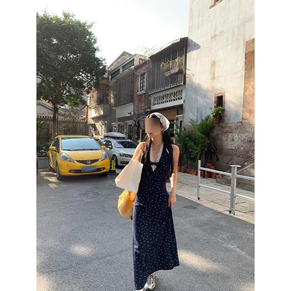 Xinjiang, westliches Sichuan, Yunnan Reisekleidung, Strandurlaub, toll aussehendes Hals- und Taillenkleid Sommer