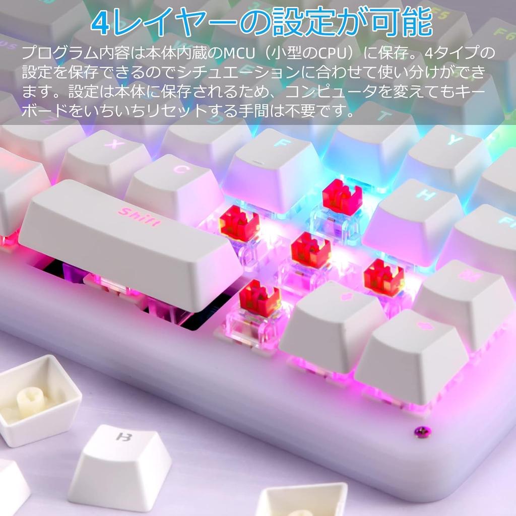 Koolertron Keyboard with Macro 45 Wired RGB Mini Shortcut Suitable for Video Editing Improves Work Efficiency RGB One-Handed Knob, Keyboard, Keys,