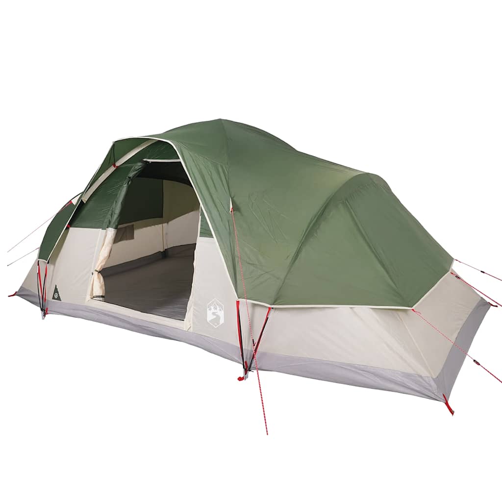 Dome Family Tent for 9 People Green Waterproof