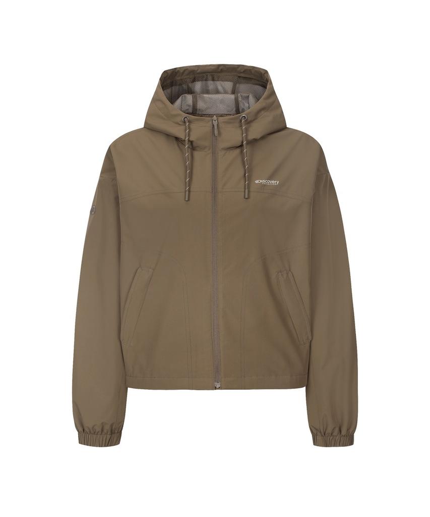 Discovery Expedition Women'S Vertex 2L Outdoor Crop Jacket (D/Brown)