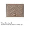 GUCCI GG Marmont Leather Wallet Women's Taupe 466492-DTDHD-1523
