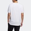 Adidas Neo Embroidered Logo Solid Color Sports Crew Neck T-Shirt Men Tops White H14209