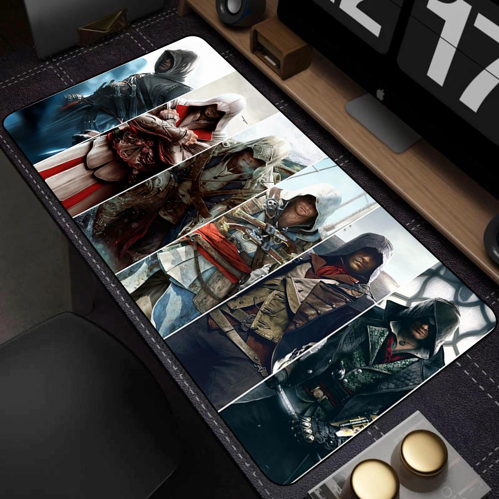 Tappetino Mouse A-assassin S Creed Mousepad Anime PC Gaming Setup Accessori Tavolo Computer Scrivania Gamer Tappetino Tappetini Grandi Ufficio Tappetini XXL