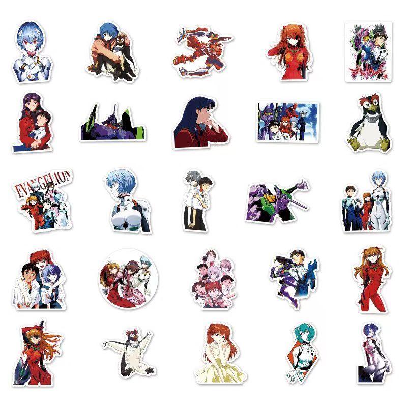 EVA Colorful Stickers, 50 Pieces (not Repeated), Waterproof and Sunscreen.