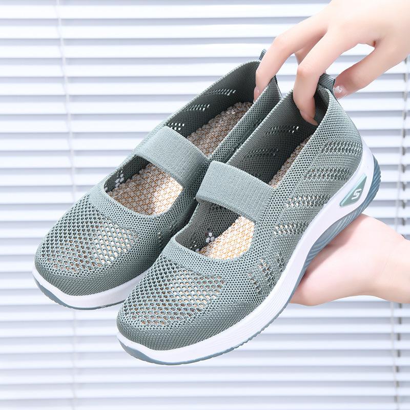 

Женская обувь весна и лето тканевая обувь легкая и удобная обувь для ходьбы на одной педали женщины 41