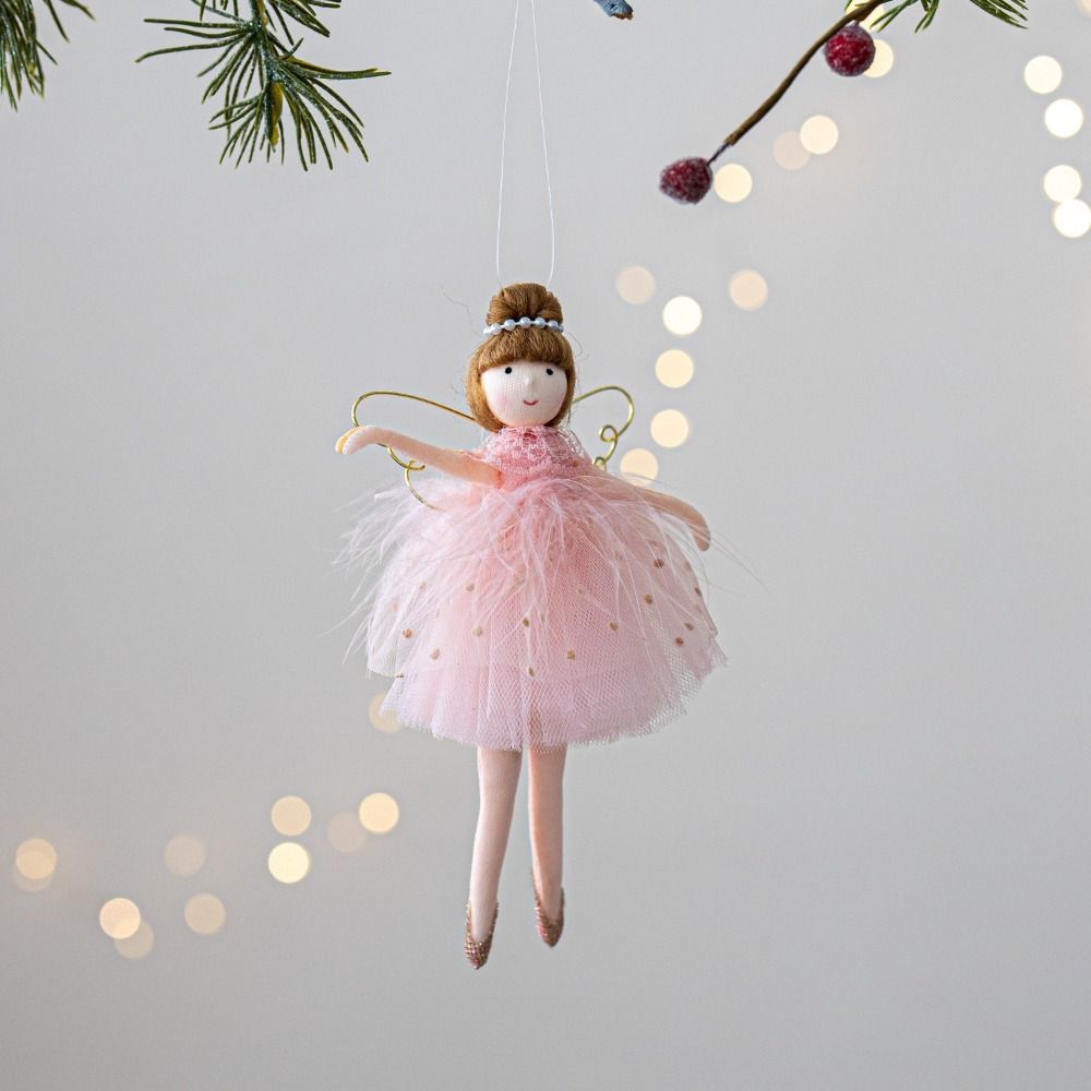 Cloth Christmas Angel Angel Girl Hanging Pendant Christmas Girl Pendant Drop Ornaments Xmas Tree Pendant Christmas Party