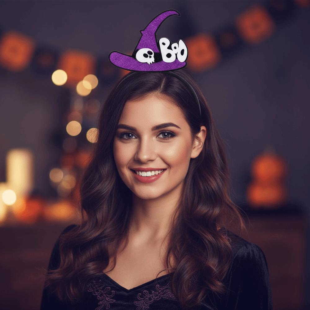 Pumpkin Halloween Pumpkin Headband Eyeball Ghost Festival Headpiece Holiday Gathering