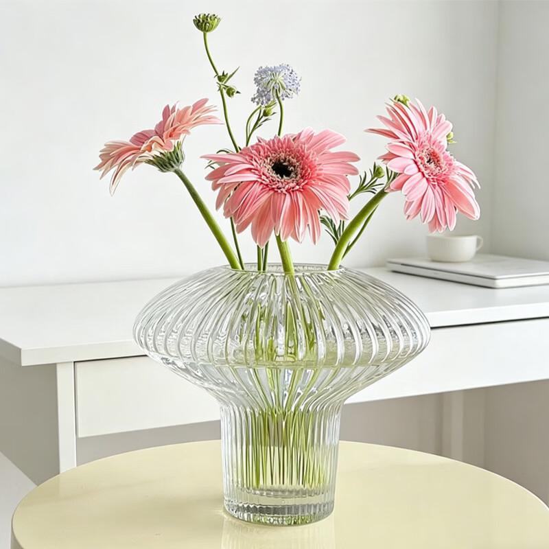 Nordic Striped Glass Vase