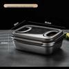 304 Stainless Steel Rectangular Food Storage Container Set