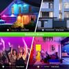 2er-Pack 100W RGB LED Flutlicht IP66 Wasserdicht Farbwechselndes Flutlicht mit Fernbedienung für Party, Ha