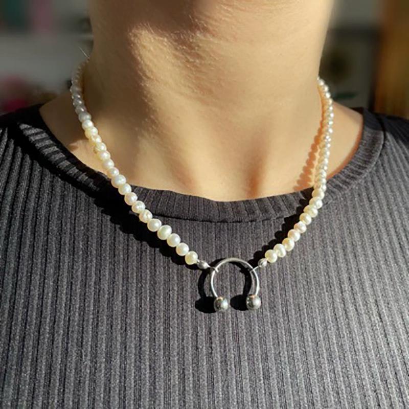 Hip Hop Cool C Shape Necklaces Night Club Hyperbole Sexy Thick Chain Short Choker for Women Unisex Party Fashion jewelry accesso