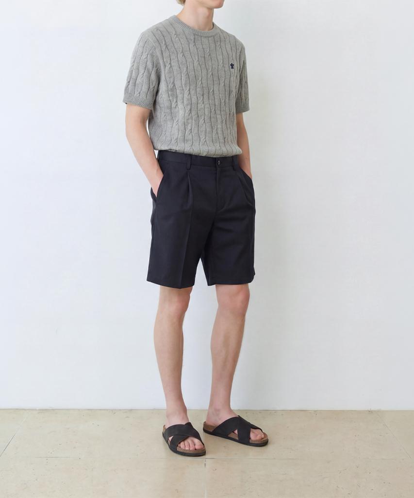 Edeunbeoleokeulleob Inverted Tuck Shorts (Navy)
