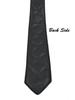 Real Genuine Leather Lambskin Stylish Partywear New Men Black Neck Tie Wedding