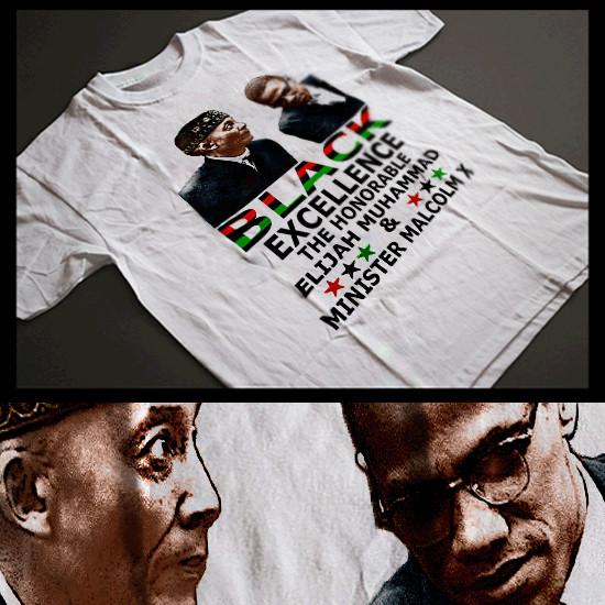 Африканский корень Малкольм Икс Элайджа Мухаммад Черная история Будь в курсе Унисекс футболка XXXXL