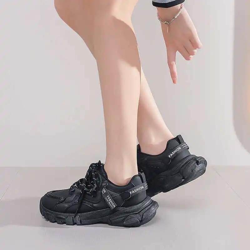 Fashion Legitimate Leather 37 Pink Sneakers Woman Luxury Brand Shoes For Women Women's Tennis Boot Sport Snekaers Athletic Training