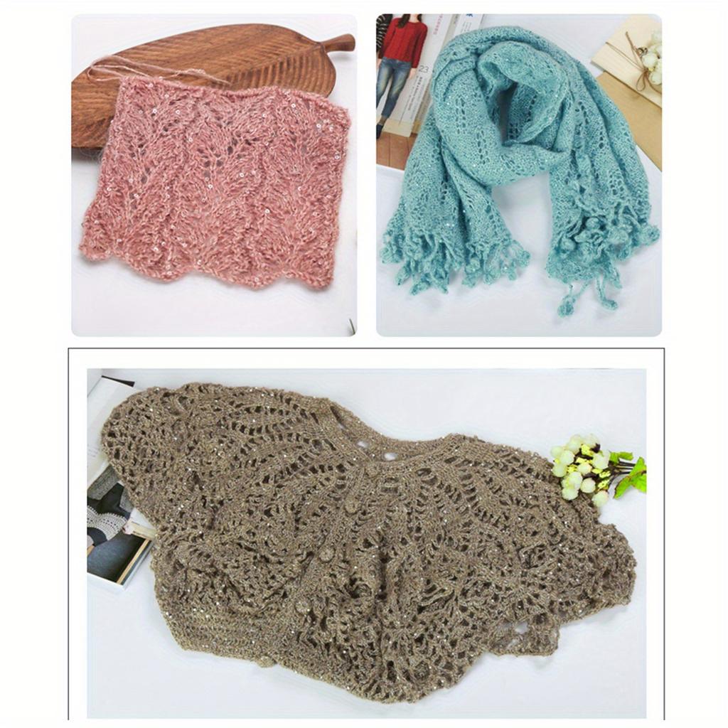 6pcs 300g/10.56oz  Acrylic Yarn Soft & Luxurious Knitting Crochet Yarn for Amigurumi Scarves Hats Machine Washable DIY Craft Yarn for Beginners