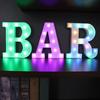 LED Letter Lamp with Remote Control, Dimmable Marquee Alphabet Light for Wedding Birthday Party, Indoor Outdoor Letter