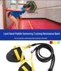Elastic Multifunctional Resistance Band for Arm Training and Freestyle Sculling with Hand Paddles