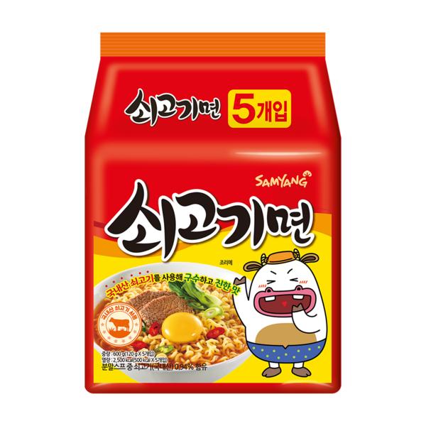 

Samyang beef noodles, 5 pieces