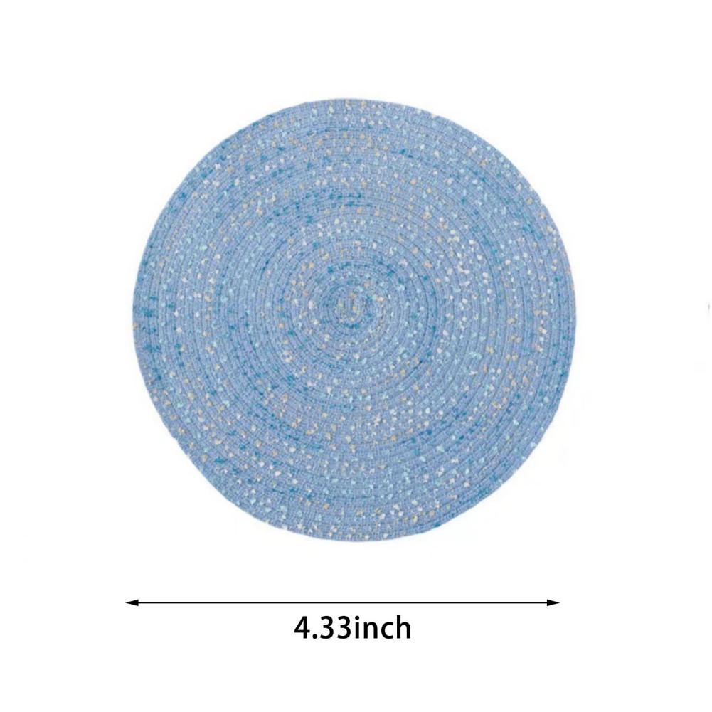 11/18/30cm Decorative Handmade Cup Mat Insulated Coasters Placemat Bowl Pad Non-Slip Round Tea Coffee Cup Coaster Table Pads