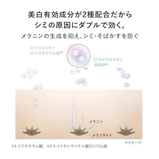 HAKU Serum Melano Focus IV Main Body Mini Size Set 45g+6g Quasi-Drug Whitening Transparency Spot Prevention Fragrance-Free m-Tranexamic Acid 4MSK