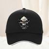 Summer Personalized Skull Print Halloween Breathable Baseball Cap Cool Attractive Skull Adjustable Hat All Seasons Travel Gift