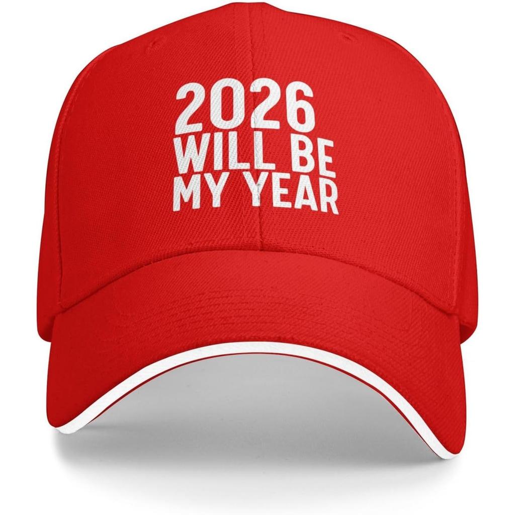 2026 Will Be My Year Baseball Cap Polyester Casual Sun Protection Adjustable Adult Headwear