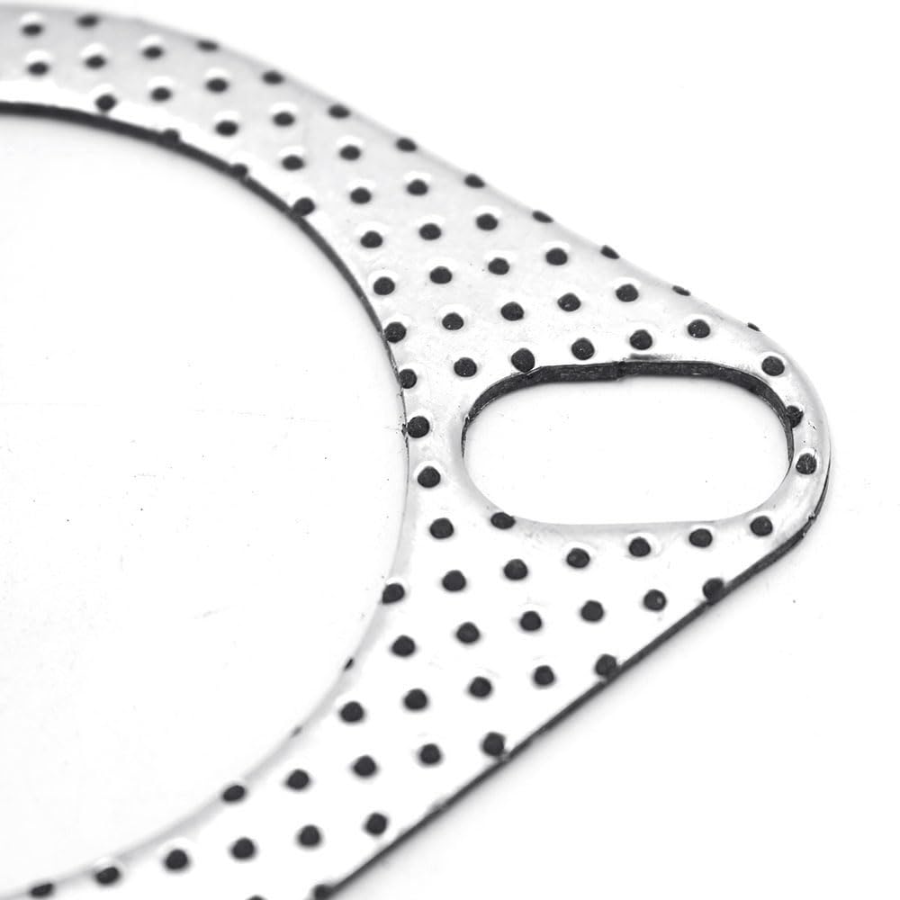 LOYELEY Muffler Gasket 4 Pieces Thickness 2mm Flange Gasket Turbo