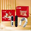 Misida Nackenmassagegerät & Haarglätter Geschenkset CN-Stecker (Adapter enthalten)