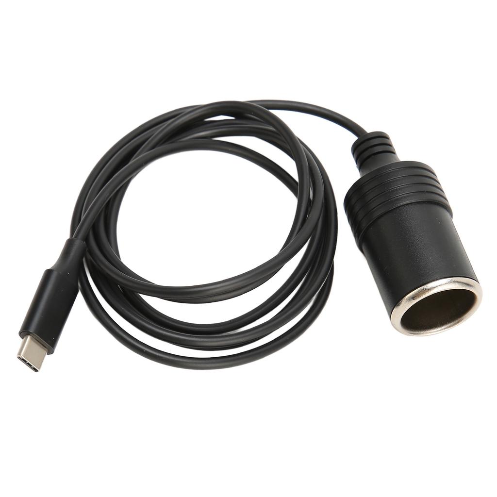Adaptér Typ C na zapalovač cigaret 4,9 stopy dlouhý 15V3A 45W Stabilní výstup Kabel USB C na zapalovač pro
