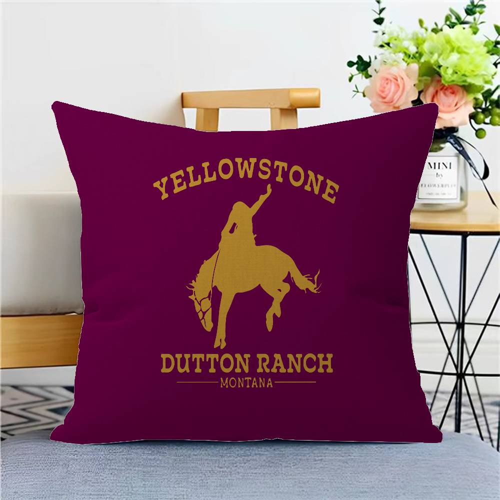 Y-Yellowstone Pillow Gift Home Office Decoration Pillow Bedroom Sofa Car Cushion CoverPillow Case