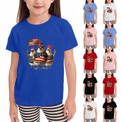 T-shirts pour tout-petits, filles et garçons, haut pour enfants, t-shirts imprimés à manches courtes pour garçons et filles