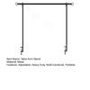 Over The Table Rod Stand with Clamps for Balloons Flowers