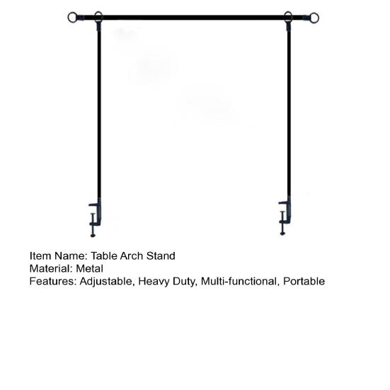 Over The Table Rod Stand with Clamps for Balloons Flowers