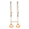 Fitness Ring Hanging Swing Rod Anti-Slip Grip Adjustable Length Smooth Shape Design Safety Knot Fitness Ring