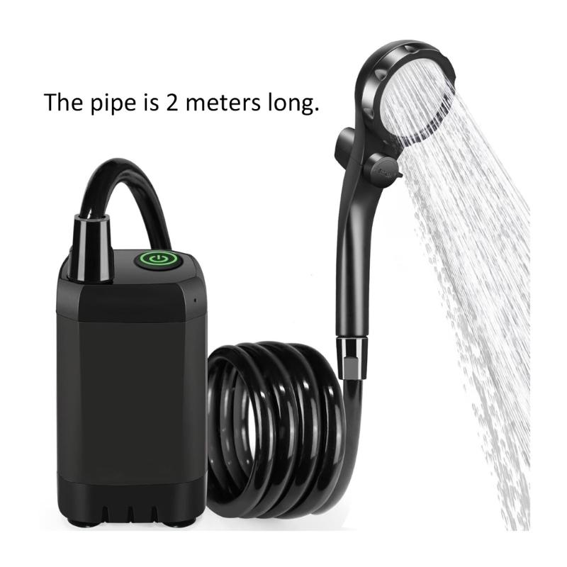 ABS Pompa Prysznicowa Turystyczna Z 150 momentem Pracy I Wymienną Dyszą Do Użytku Zewnętrznego